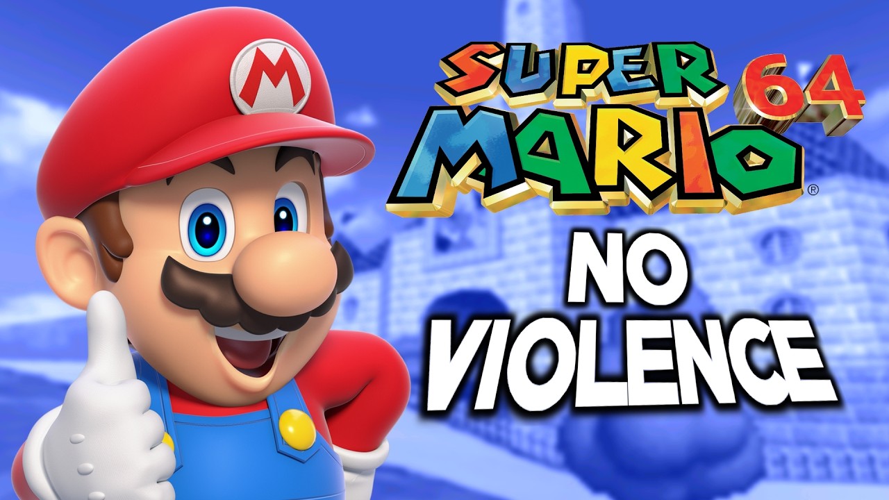 I tried BEATING Super Mario 64 WITHOUT USING VIOLENCE!