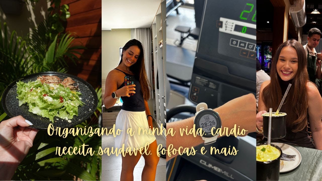 Domingo de organização, receita saudável e fácil, cardio e mais - VLOG