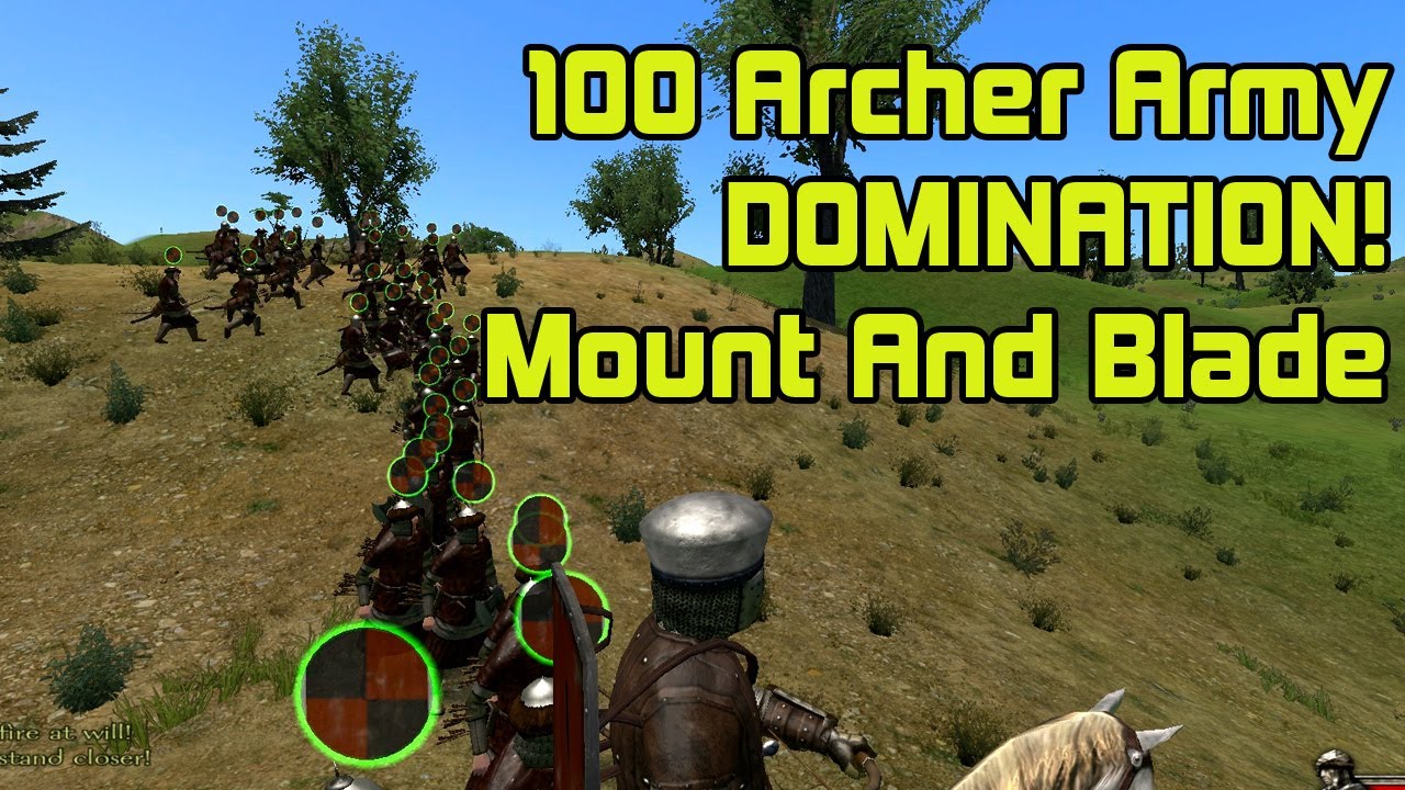100 Vaeger Archer Army DOMINATION!! - Mount and Blade Warband