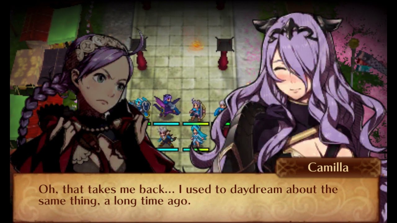 Fire Emblem Fates - Nina & Camilla conversation - Hoshidan Festival of Bonds DLC