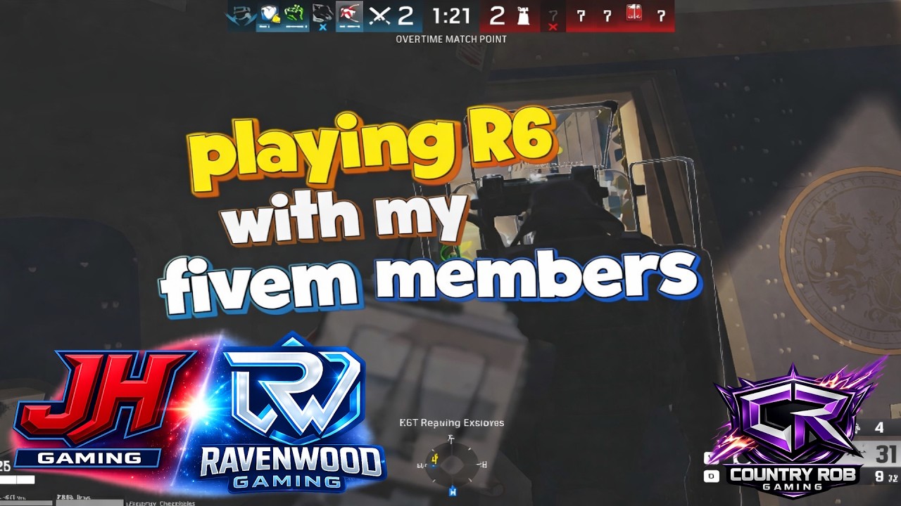 Playing R6 With My FiveM Members 🔥 | Overtime Match Point Clutch | RavenwoodGaming