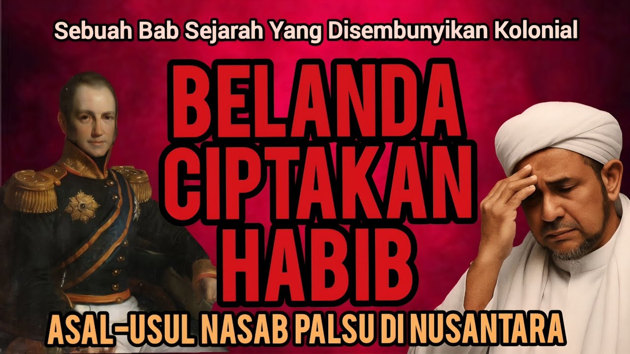 RAHASIA BESAR TERBONGKAR: Habib Jadi Senjata Kolonial, Nasab Keturunan Nabi Hasil Rekayasa