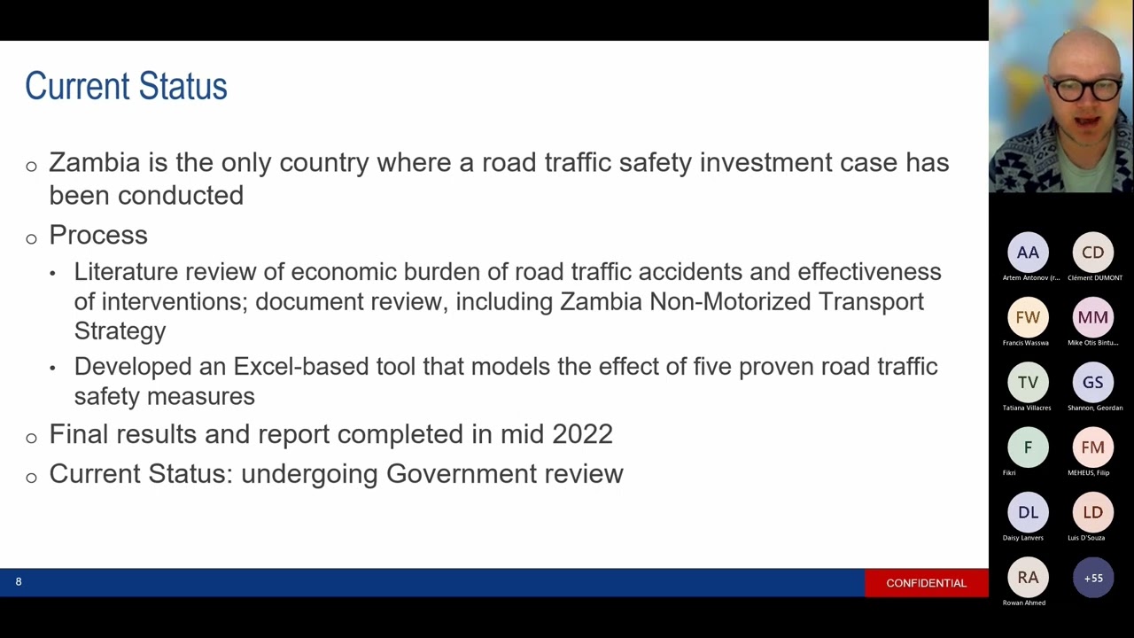 Road Safety  Spencer, G  Fifth UN Investment Case Meeting  24 Jan 2023
