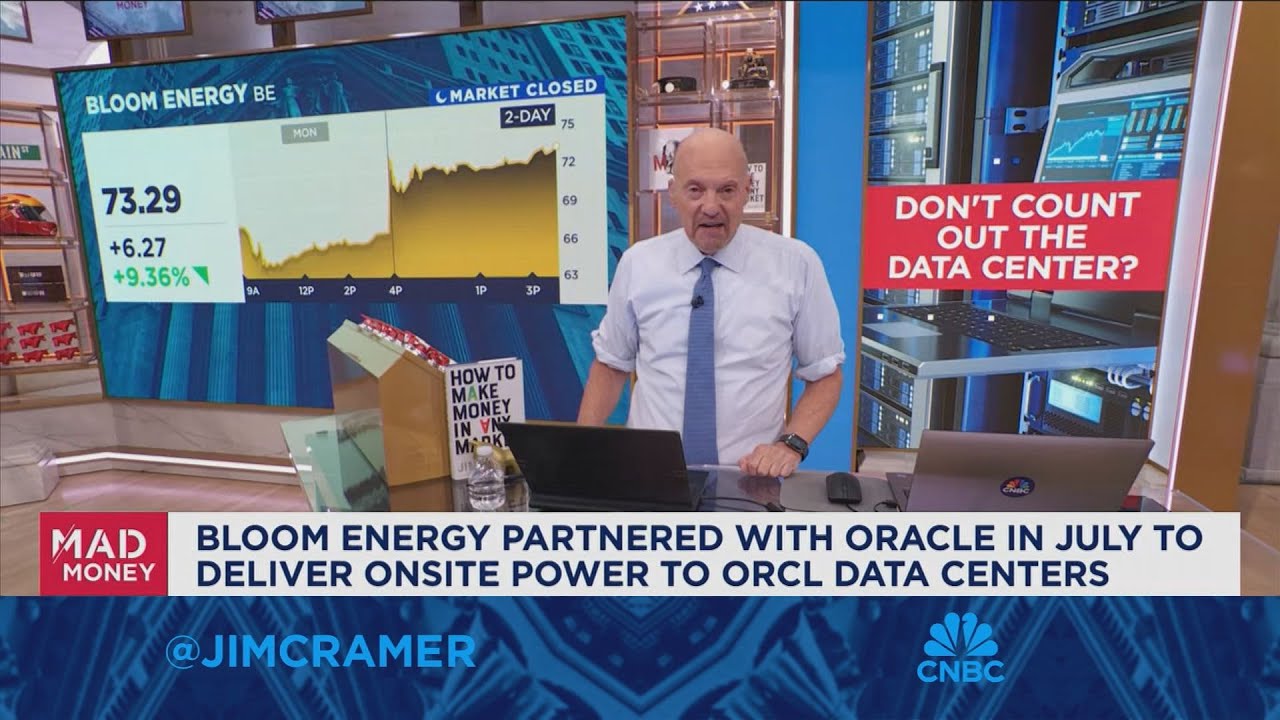 After being a disappointment, Bloom Energy is now a great success story of this era, says Jim Cramer