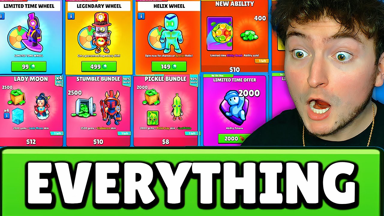 BUYING *EVERYTHING* IN STUMBLE GUYS...
