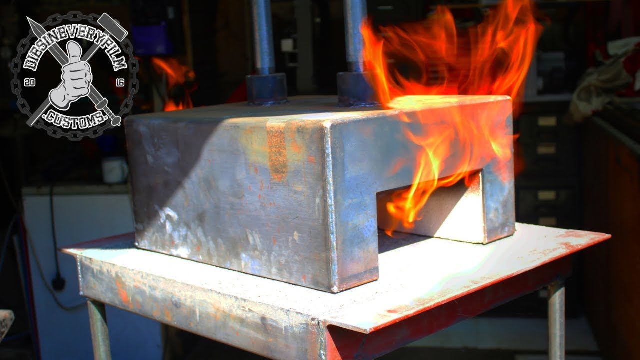 Knifemakers Duel Burner Propane Forge Build