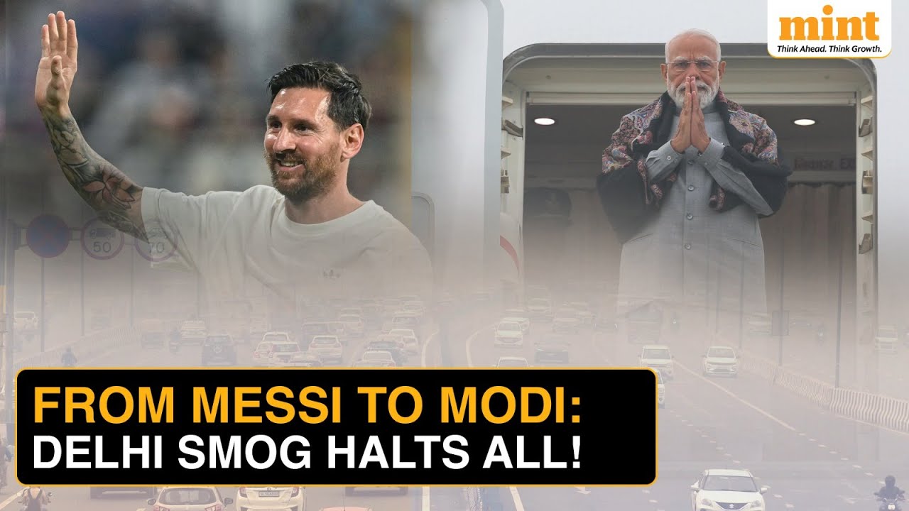 Delhi Smog Chaos: Messi Arrival Delayed, PM Modi&rsquo;s Tour Hit As AQI Turns &lsquo;Severe&rsquo;