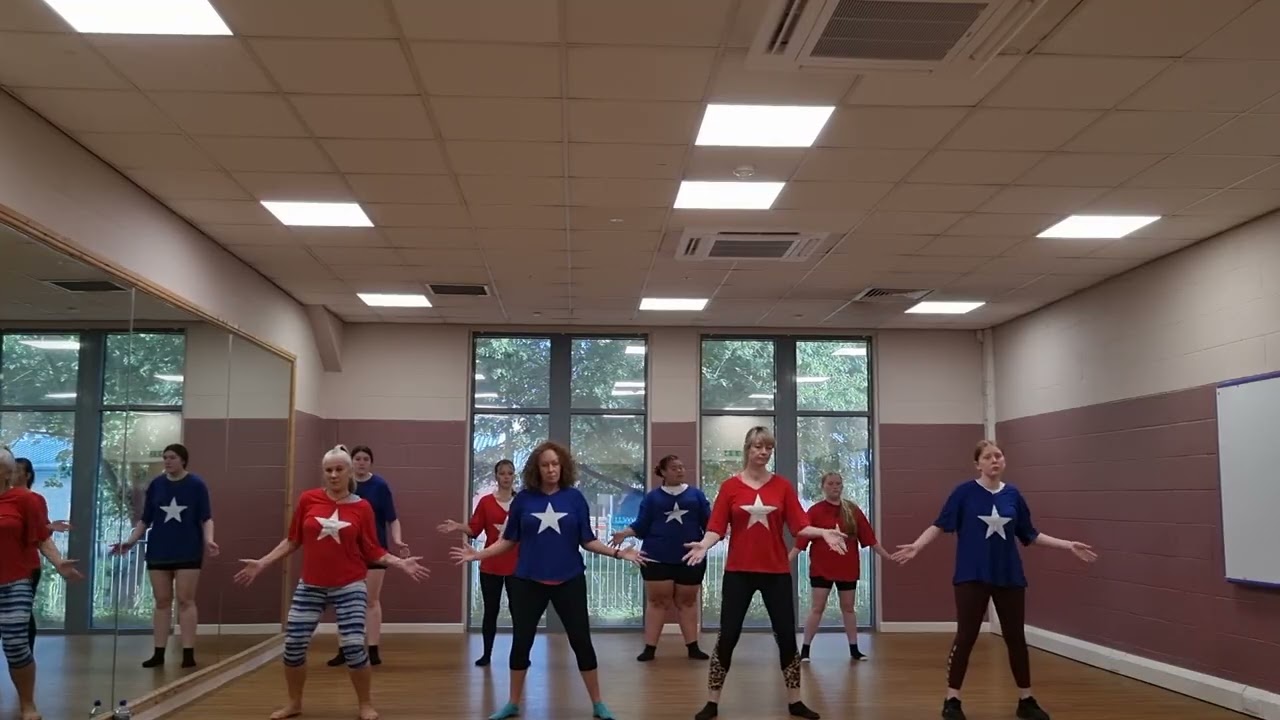 Zumba ladies Conga! Dancing around the world! 2024