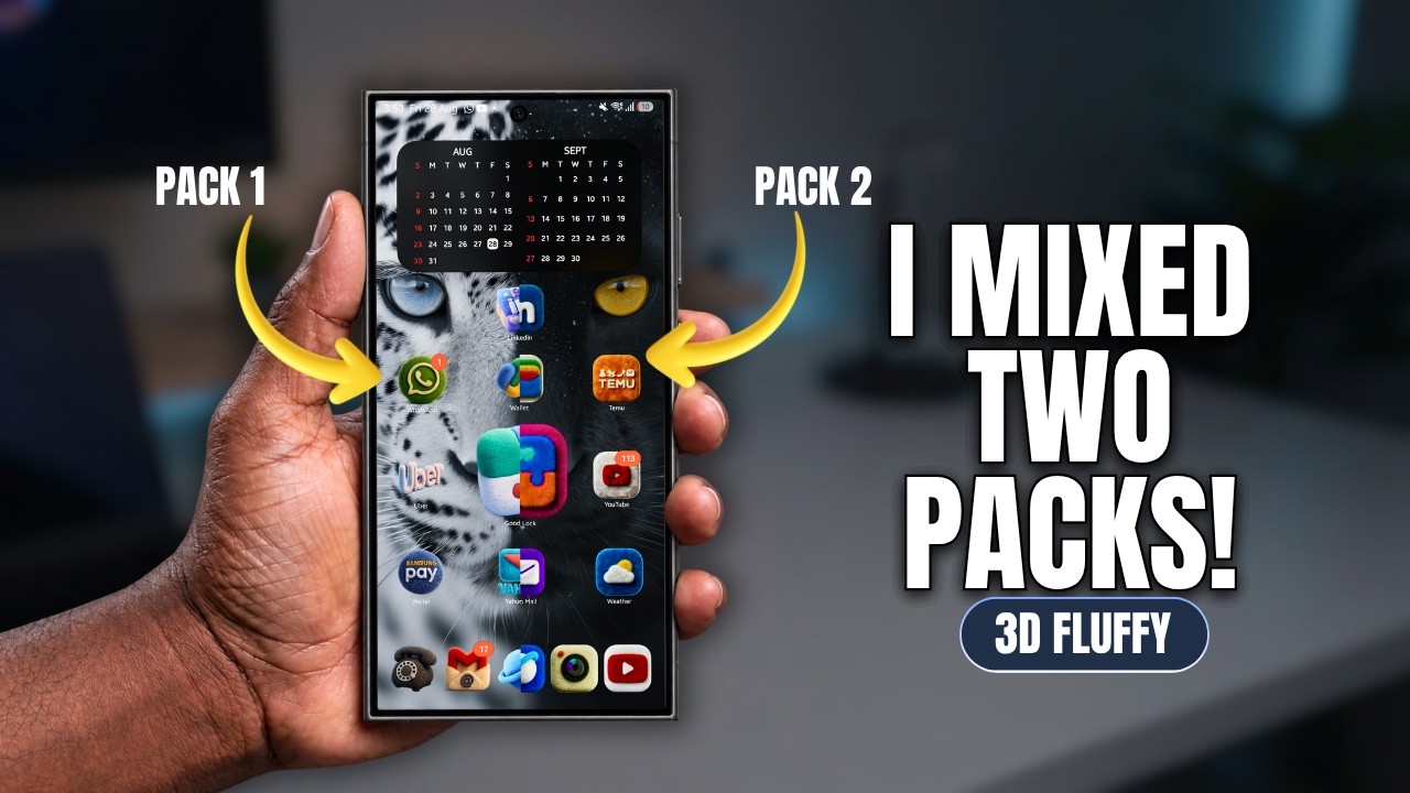 How to Get 3D Fluffy Icons on Samsung &mdash; Mix 2 Icon Packs With Good Lock! | Doitright_tech