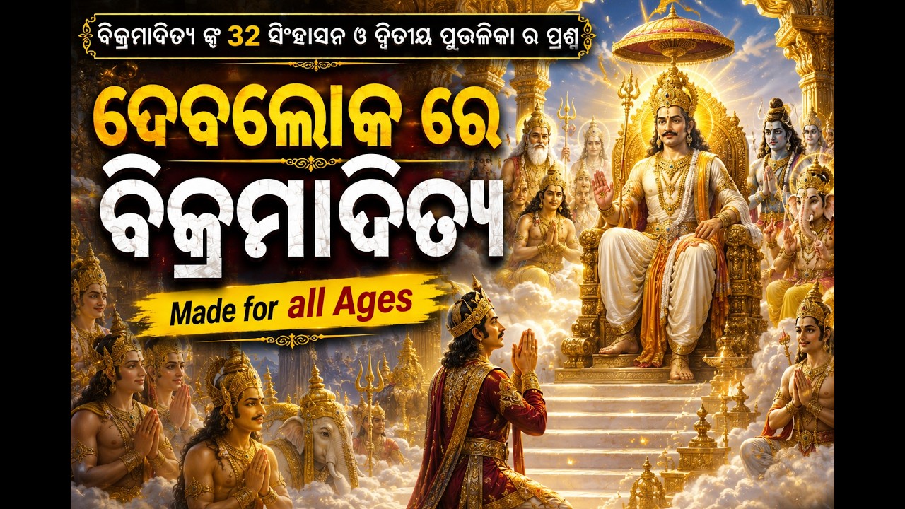 32 ସିଂହାସନ // ଦେବଲୋକ ରେ ବିକ୍ରମାଦିତ୍ୟ // ବିକ୍ରମାଦିତ୍ୟ ଓ 32 ପୁତ୍ତଳିକା କାହାଣୀ//KING VIKRAMADITYA//ODIA