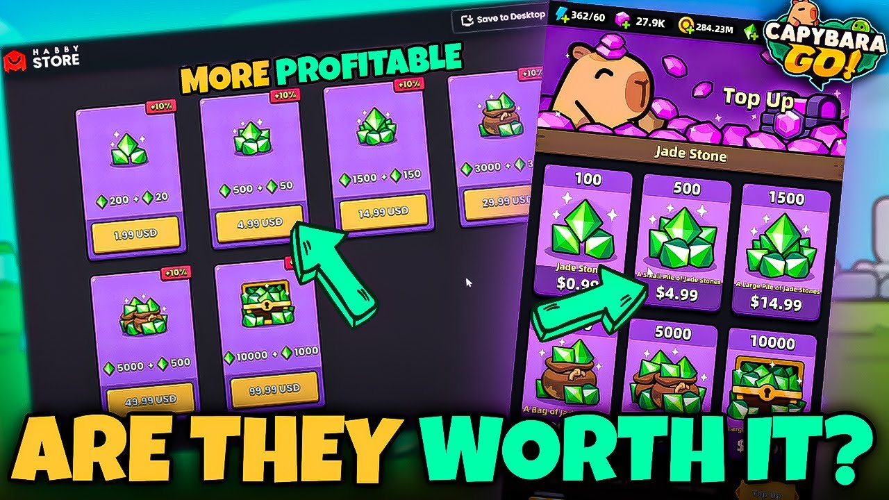 JADE STONE CURRENCY GUIDE // CAPYBARA GO!