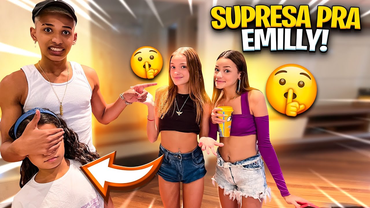 FIZ UMA SURPRESA PRA EMILLY COM A MILLENA E MANU MAIA !!