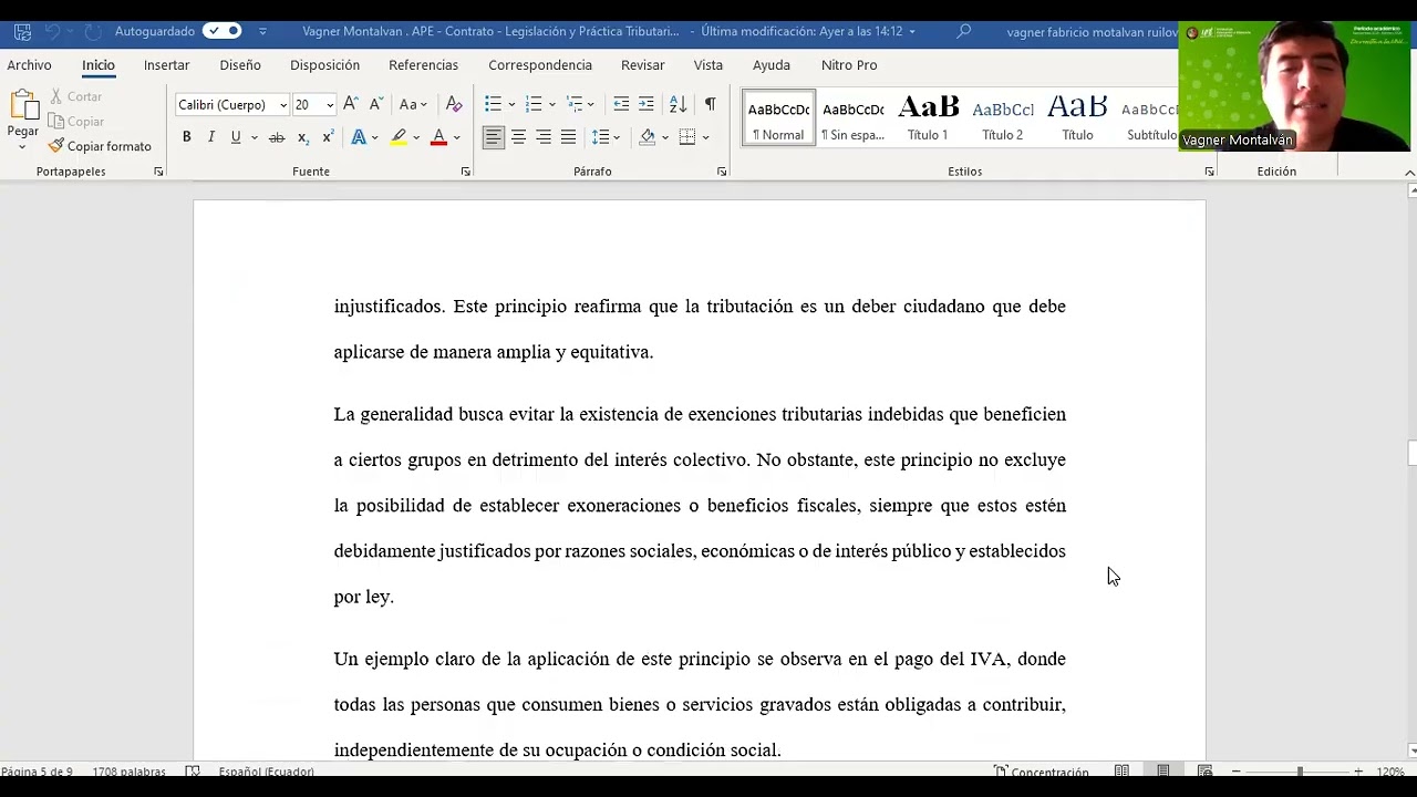 Trabajo Practico Experimental materia de Legislación y Practica Tributaria