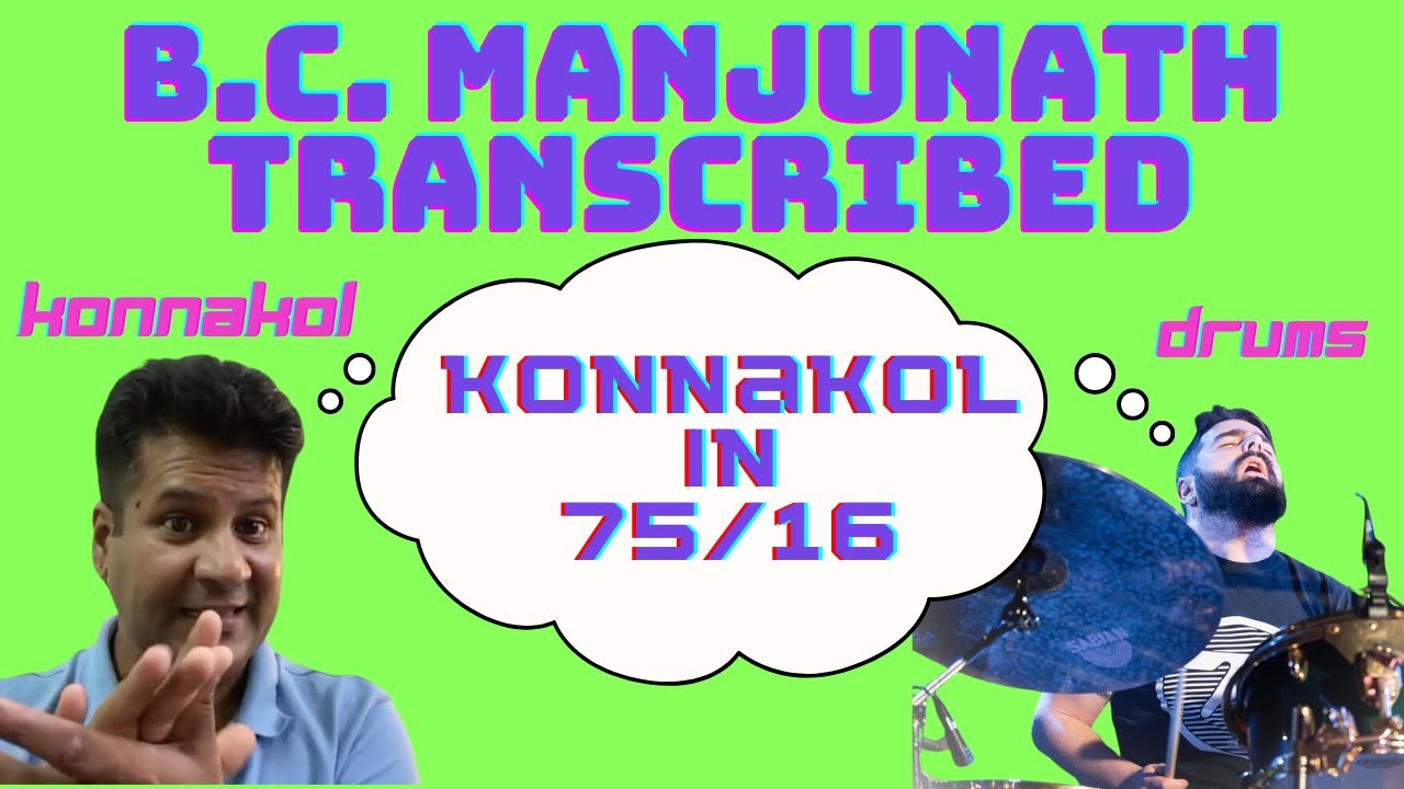 BC Manjunath + Rich Kass - 'Konnakol in 75/16' with Live Score