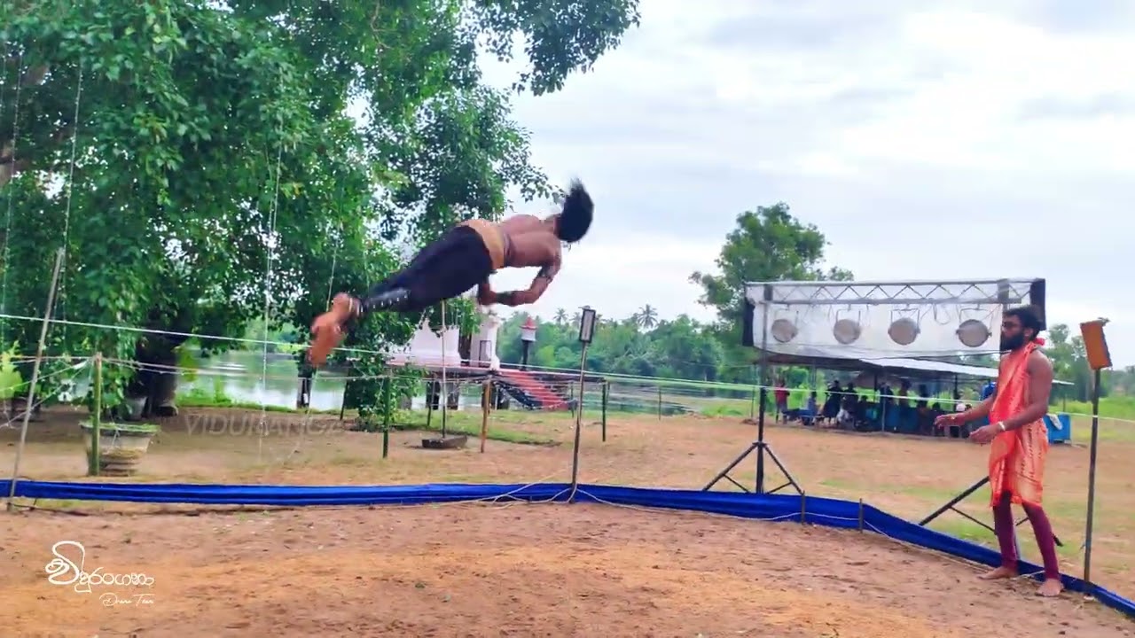 පිනුම් පුහුණුවීම් | Flips Practis Time | #Vidurangana 🔥 | Vidurangana Kala Sangamaya 0706500089