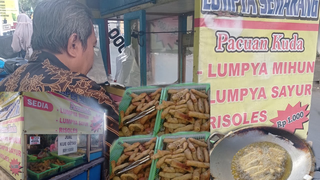 LUMPIA MURAH SERBA SERIBUAN GAK MASUK AKAL & ENAKNYA BERKELAS!LUMPIA HJ ROHMAN PACUAN KUDA SURABAYA👍