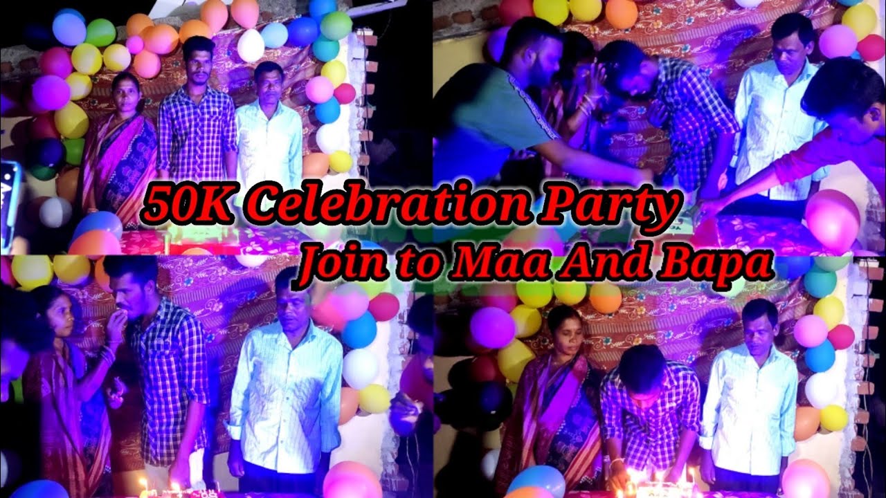 50K Subscribers Celebration Party Join To My Maa And Bapa And My Friends Full Masti Sambalpuri Dance