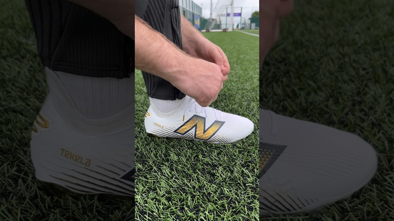 Endrick&rsquo;s latest boot is unreal 🤩 #newbalance #football #footballshorts #realmadrid #brasil