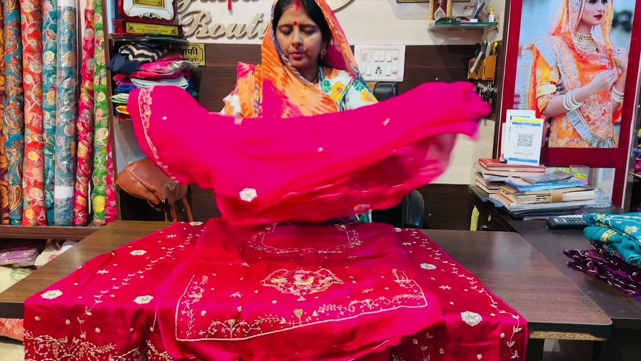 Beautiful Rajputi Poshak collection with best price by Anjana Rajputi Poshak @9950676777