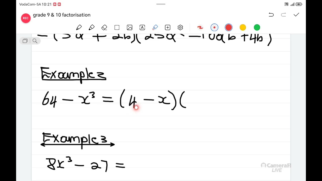 Sum and difference of two cubes