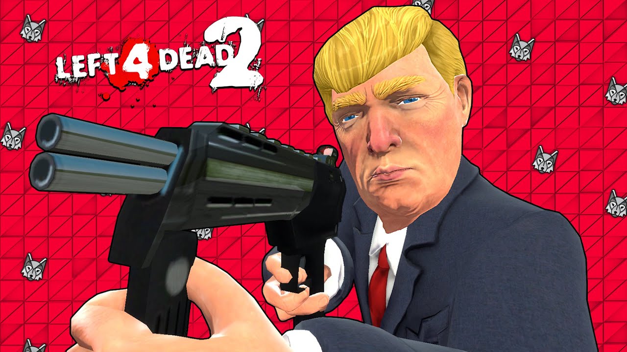 L4D2: DONALD TRUMP KILLS ZOMBIES! (Presidents Play Left 4 Dead 2)