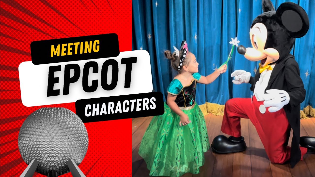 EPCOT CHARACTERS | 2022 Meet & Greets | MICKEY, MINNIE, ELSA, ANNA, AND SO MUCH MORE! | Anna Costume