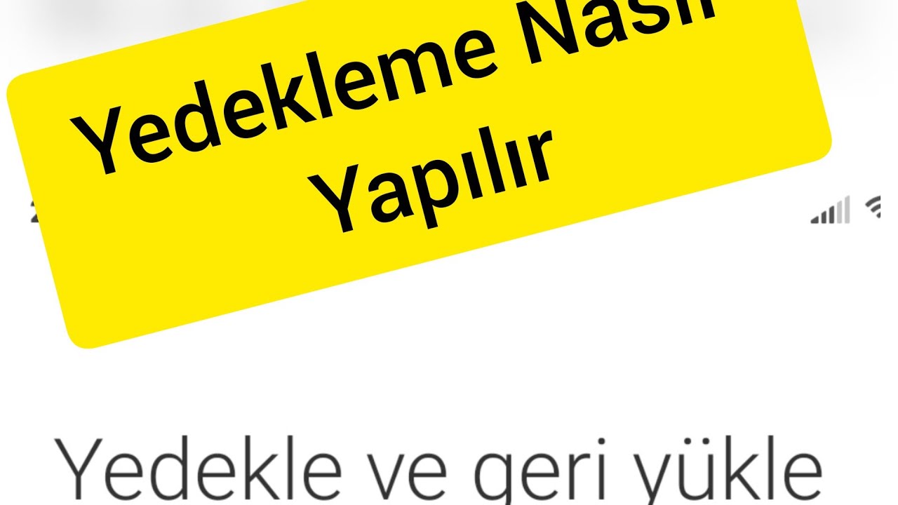 Telefon Yedekleme Nasıl Yapılır /Fotoğraflar/Dosyalar/Rehber/Notlar Herşey