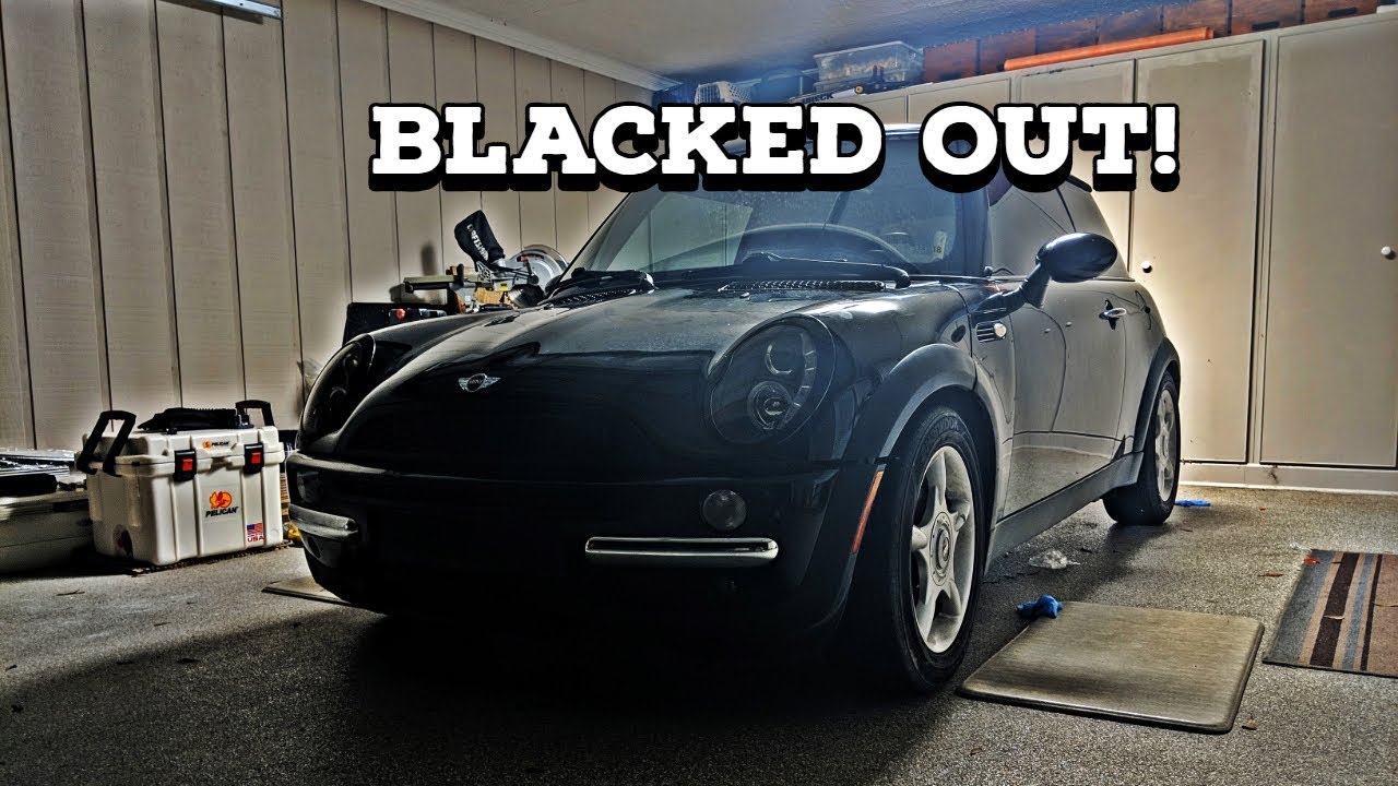 Mini Cooper r50 Black out! | Hoops Mini gets some aesthetics!