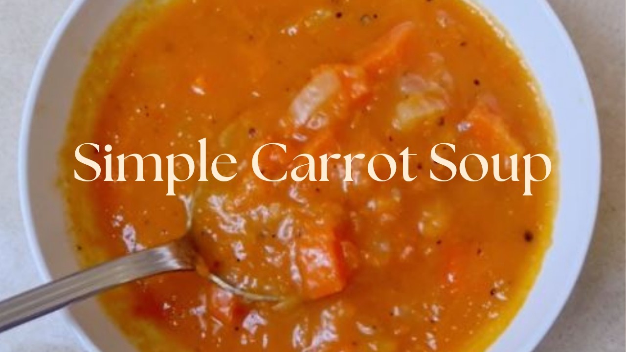 THE Best Vegen Carrot Soup 🥕🥕 Only 3 INGREDIENT Soup #carrotsoap #vegansoup #soup #karotte #गाजर