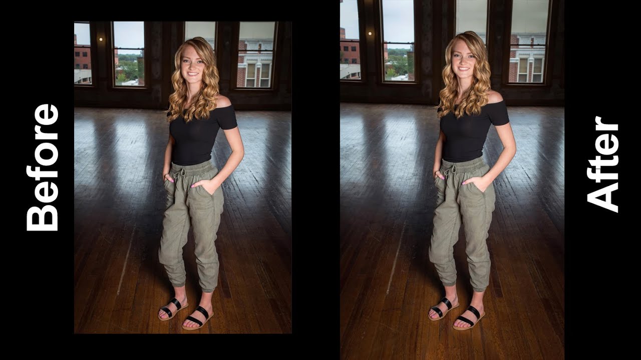 Add Head & Floor Room to Photo of Woman