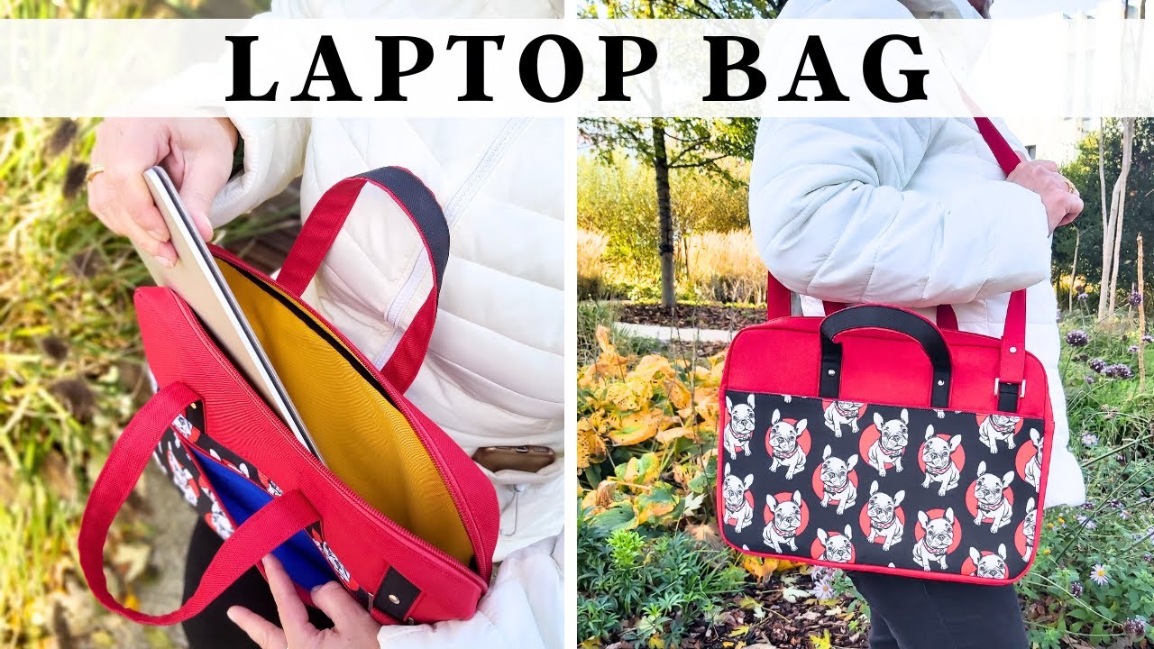 How To Sew A Stylish Laptop Bag - Free Pattern & Tutorial