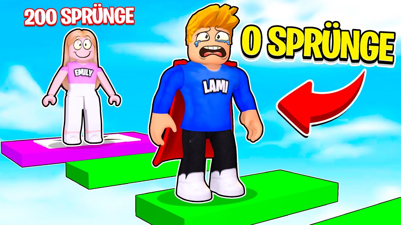 Roblox Obby, ABER mit BEGRENZTEN SPRÜNGEN!
