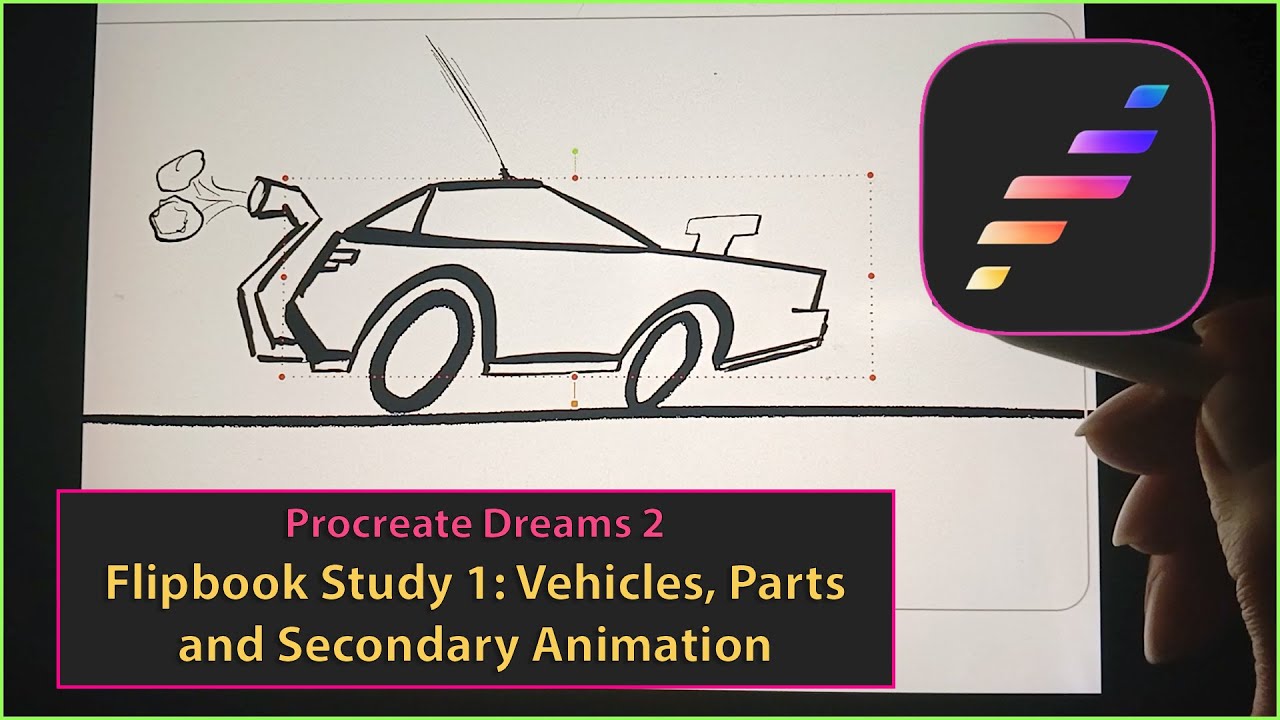 Учебное пособие по созданию анимационных фильмов в Procreate Dreams, часть 1: Транспортные средст...