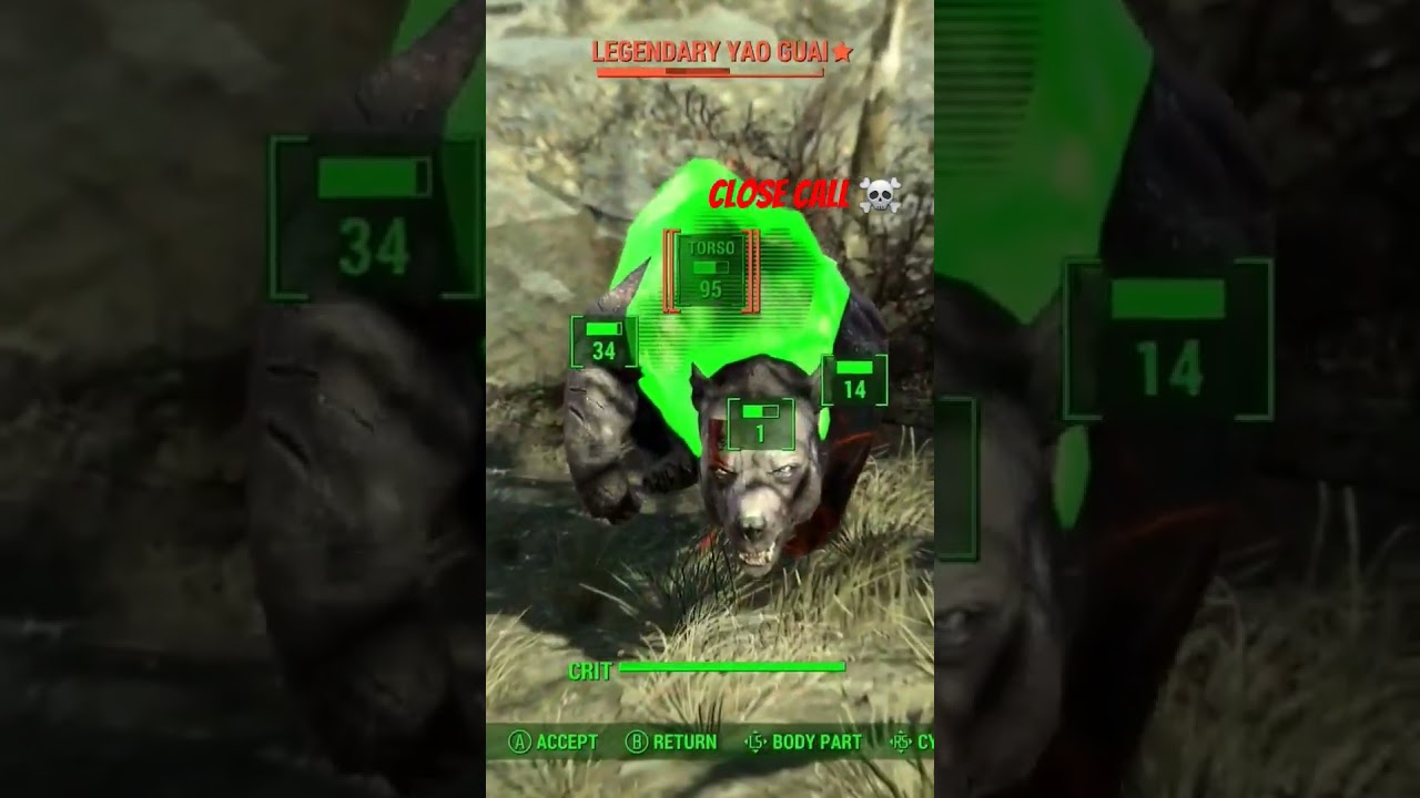 Legendary Yao guai in fallout 4 #fallout #nukaworld #fallout4 #fallout76 #legendary #scary #bears