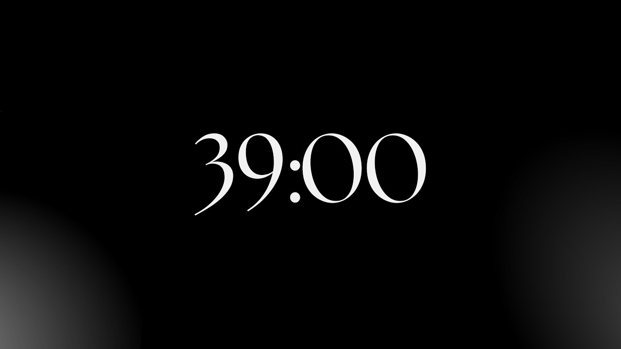 39 minutes to train your discipline | minimal focus