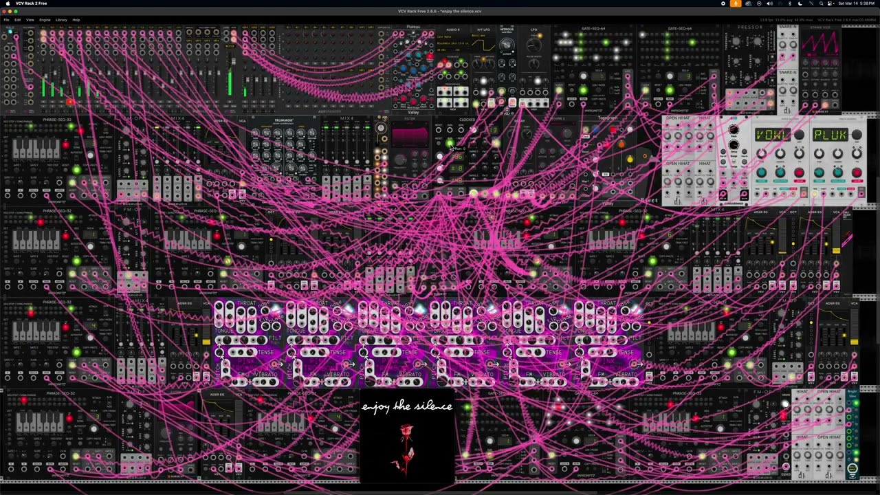 VCV-Rack: Depeche Mode: Enjoy the Silence (cover)
