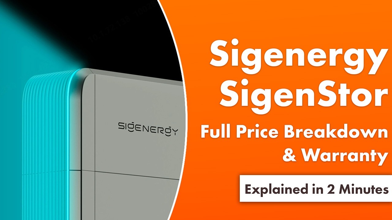Подробный расчет стоимости и гарантия Sigenergy SigenStor в 2026 году.