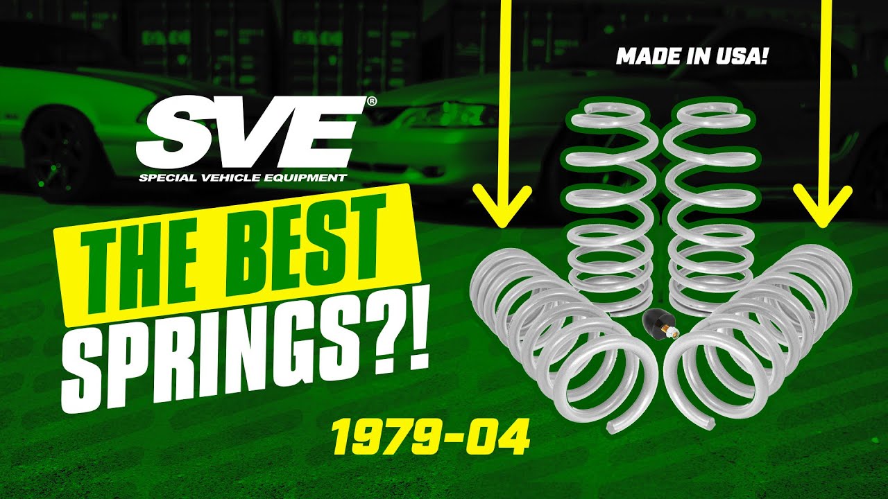 The PERFECT drop for a Fox Body, SN95, & New Edge Mustang! | SVE Progressive Rate Lowering Springs