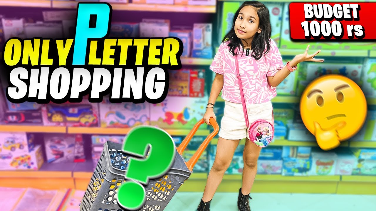 Shopping Challenge with ₹1000 Only P Letter 💸🛒🛍️ | Can I Do It? | 