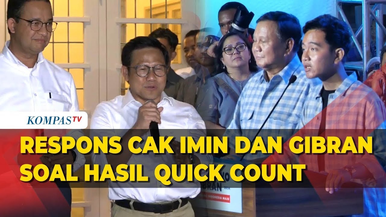 Respons Cak Imin dan Gibran soal Hasil Quick Count Pemilu 2024