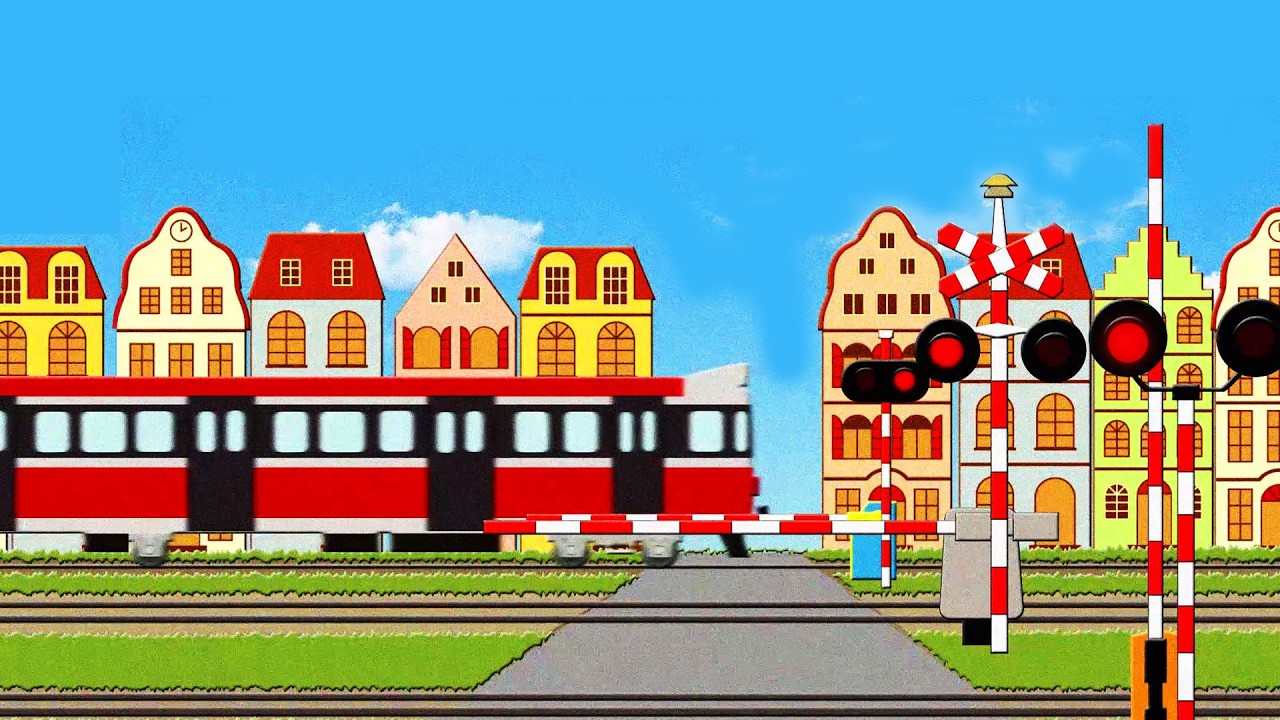 Polish Trains and Railroad Crossing　Przejazd kolejowy