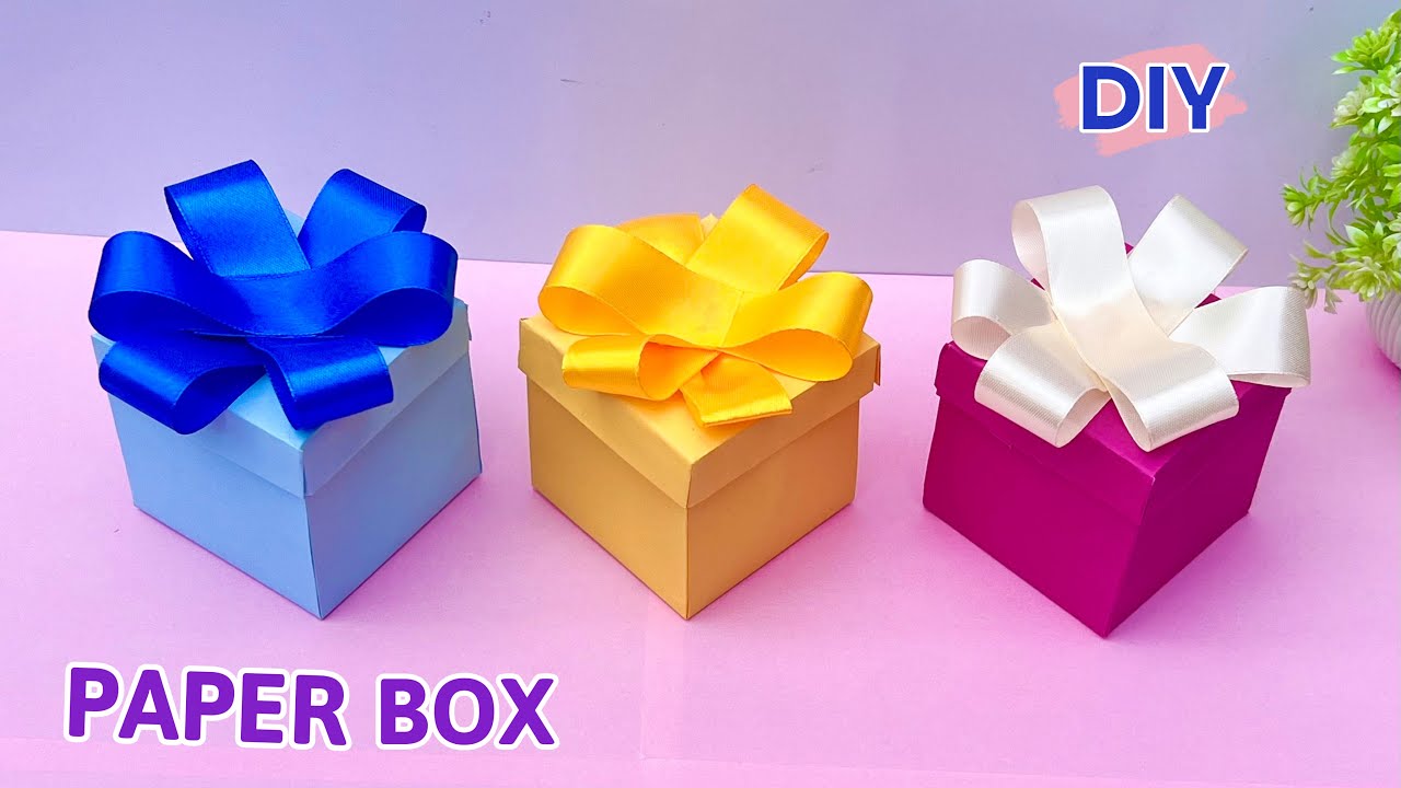 PAPER BOX DIY / How to Make Paper Box / Tutorial 