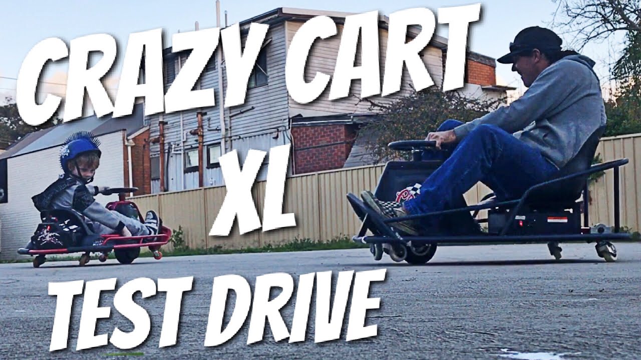 Razor Crazy Cart XL test drive. Best electric ride on for kids and adults 2017.