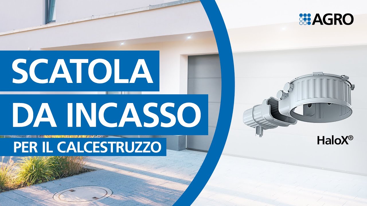 Nuova scatola da incasso per calcestruzzo gettato sul cantiere HaloX®