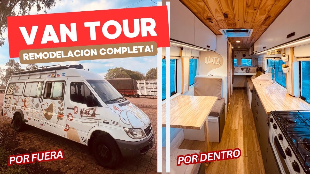Van Tour 🚍 El MOTORHOME PERFECTO para recorrer el mundo (todo en 9m2) 🌎🤯 MB Sprinter 413