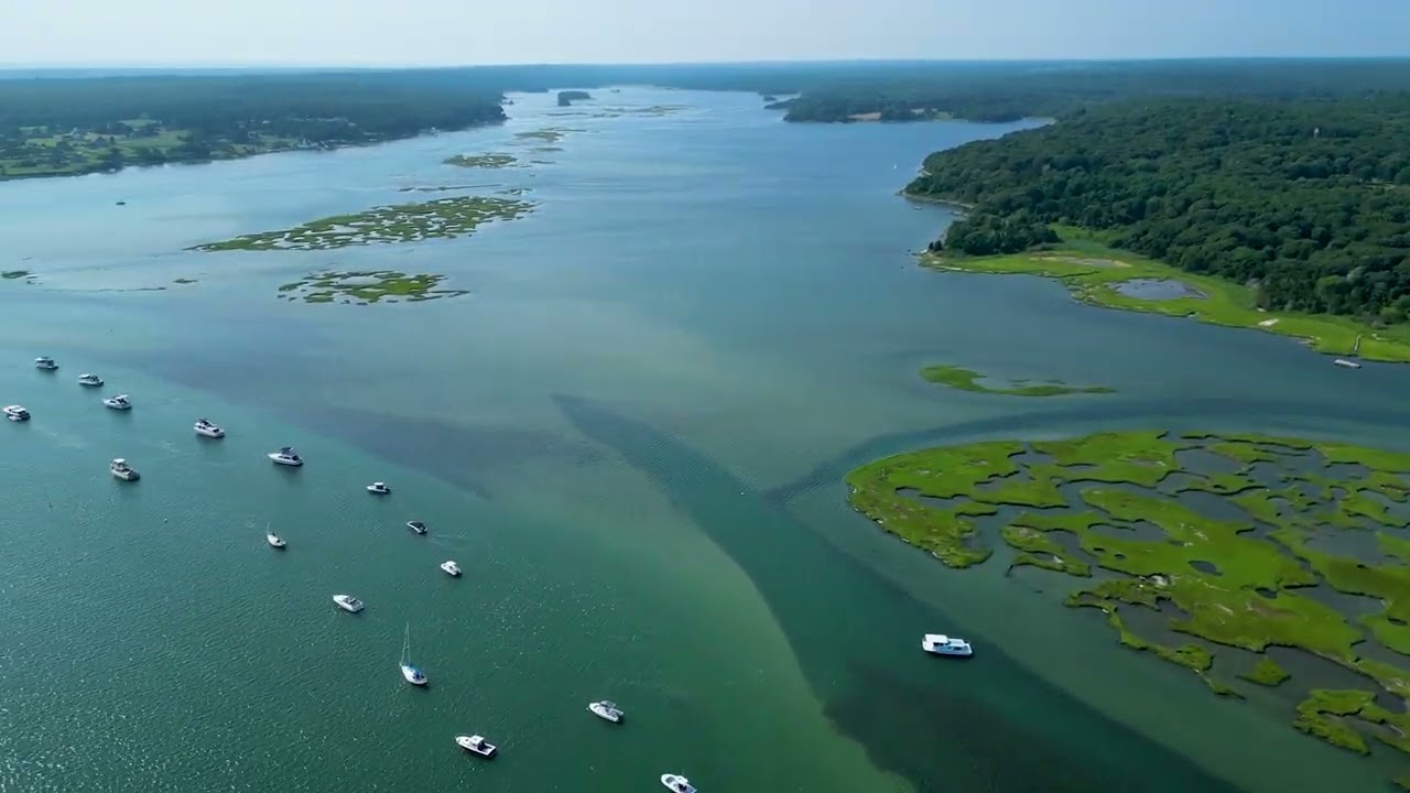 Westport Harbor | Ambient Nature Visualizer | Dji Mini 3 Pro