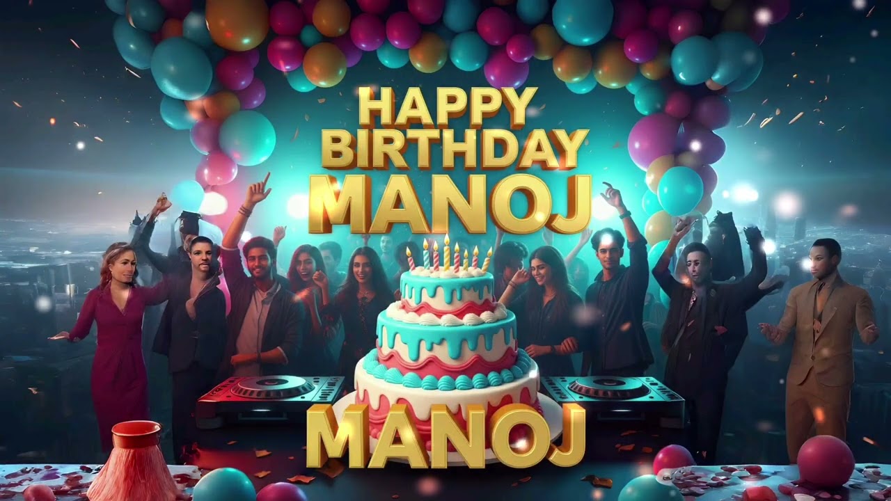 Happy Birthday Manoj | New Birthday Song | Special Birthday Song | Celebration Birthday Song