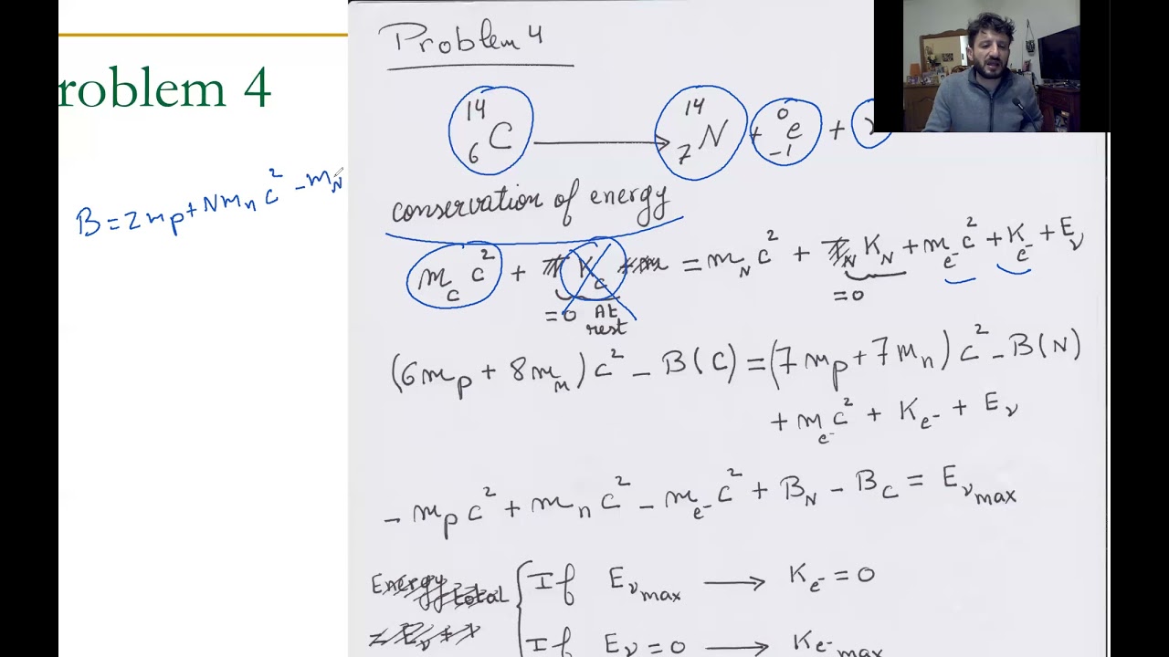 Problem 4   Maximum energy of neutrino   Beta Decay   Nuclear Physics