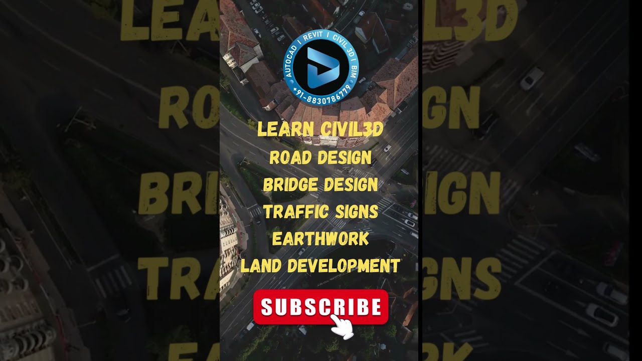 Learn Road design #civil3d #roaddesign #bridgedesign #earthworks #learning #shorts #youtubeshorts