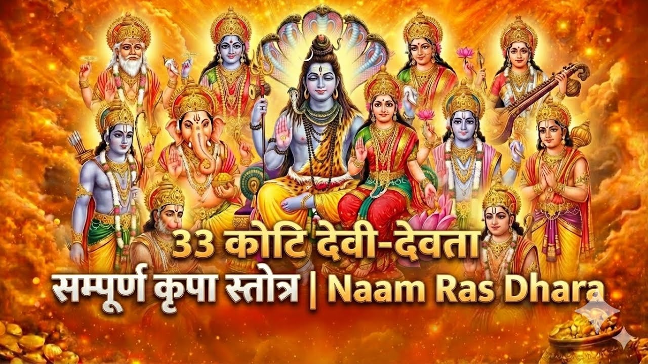 33 कोटि देवी-देवता सम्पूर्ण कृपा स्तोत्र | Naam Ras Dhara